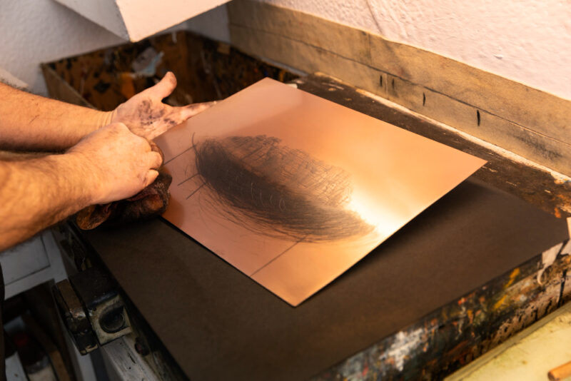 Printing on brass
